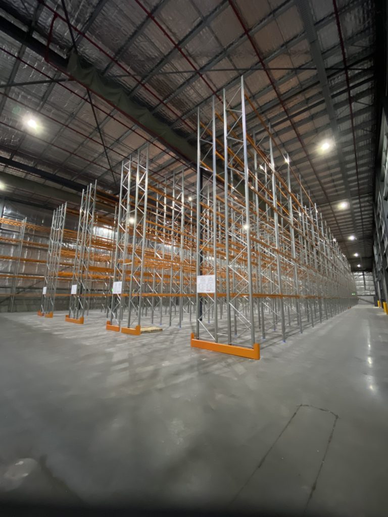 Dexion Victoria warehouse fit-out featuring large-scale pallet racking for Costway Wholesale distribution centre