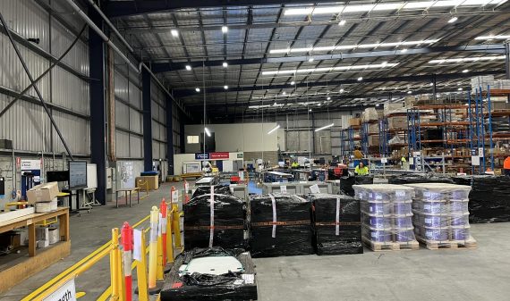 Lawrence and Hanson - Racking removal Before 2