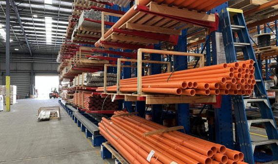 Lawrence and Hanson - Racking removal Before